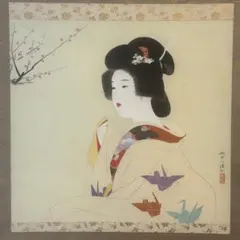 日本画 女性の肖像画 - メルカリ