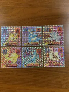 【ポケモン】ポケモン最強シール烈伝 アマダ　まとめ売り　6枚のサムネイル