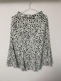 フレアスカート　ダルメシアン柄