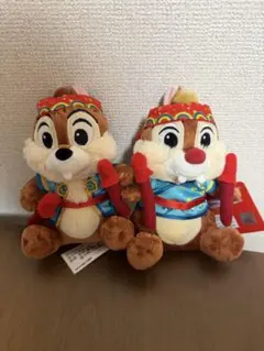 香港ディズニー正規品】 ダッフィーシェリーメイ 携帯アクセサリー 2個 