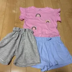 H&M キッズ Tシャツ ショートパンツ 3点セットのサムネイル