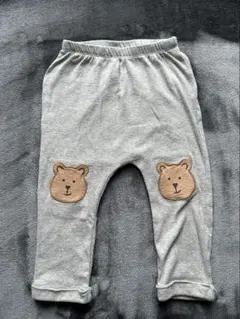 【GAP baby】クマのパッチ付きグレーパンツ 12-18ヶ月　80サイズ