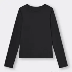 GU ソフトリブクルーネックＴ２枚セット