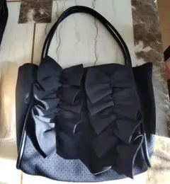 Histoire-U/Moelleux【モワルー】フリルトートバッグ