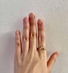 【のあP様専用】あーるめいど　KUJAKUリング モルガナイト YG