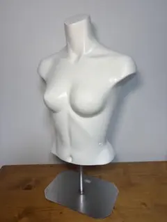 ReBody ABS製 女性用 トルソー マネキン 卓上 スタンド付き