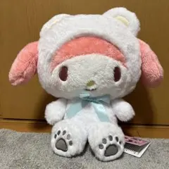 【Sanrio】　サンリオキャラクターズ ホワイトベアドールBIG マイメロディ