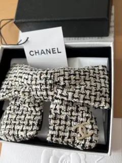 CHANEL』シャネル ピンク ツイード パール リボン バレッタ - メルカリ