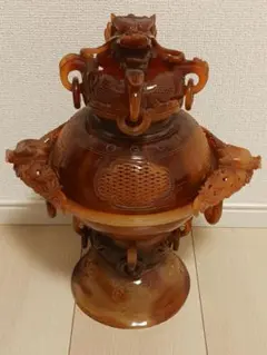 天然水晶 大型彫刻 7福神 鯉 中国宝石彫刻家 李文彪 作 鑑定書付 中国
