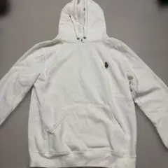 ホワイト フード付きパーカー