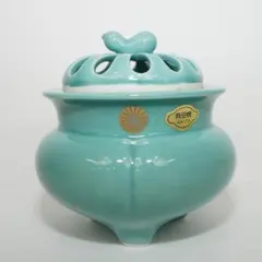 有田焼 鍋島焼 冬山作 豆香炉 青磁 筒型 - メルカリ