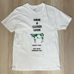 古着　メンズ　半袖　Tシャツ　プリント　サイズL カラー　ホワイト