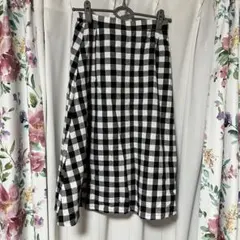 ロングスカート チェック フリーサイズ