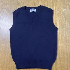 ネイビー Vネック ノースリーブ ベスト