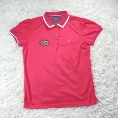 【格安】キャロウェイ　ゴルフポロシャツ　半袖　レディース　M ピンク