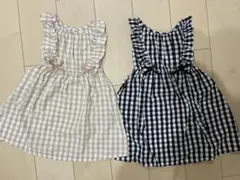 ブランシェス　ワンピース　チェック　100 110