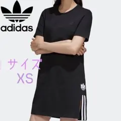 adidas ブラック ミニワンピース XS