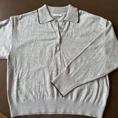 再お値下げ♡BAYFLOW グレー 長袖　ポロニット