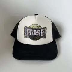自作ロゴメッシュキャップ