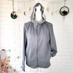 【無印良品】フルジップパーカー 吸汗速乾 UVカット【M】ゆったり薄手 MUJI