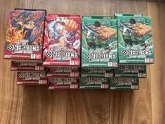 ONE PIECEカードゲームのスタートデッキ、赤ルフィ・緑ゾロ・紫サボの