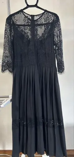 ZARA レーストップ プリーツドレス XS