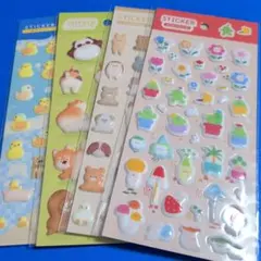 セリア ぷくぷくステッカーシール