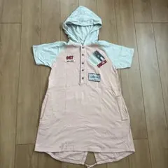 DSCLUB フード付き 半袖 Tシャツ チュニックのサムネイル