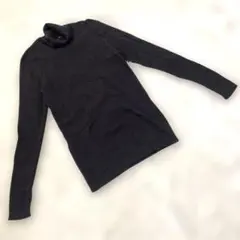 ユニクロ タートルネック 黒 XL ニット セーター シンプル カジュアル