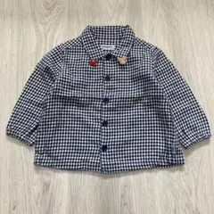 ミキハウス　ブラウス　ネルシャツ　80