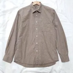 無印良品　チェック柄　長袖シャツ　М