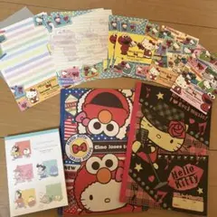 ハローキティ・エルモ・クレヨンしんちゃん メモ用紙・ノート・レターセット