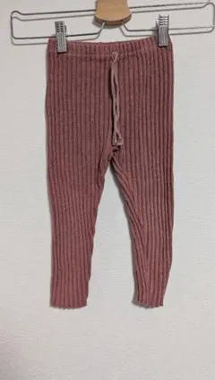 最終価格!韓国子供服　anggo ボルドーリブレギンス 100cm相当