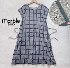 マーブルシュッド marble sud フレンチスリーブ ワンピース 日本製のサムネイル