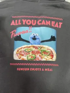 【GU】パペットスンスン　パーカー　黒