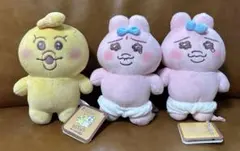 新品タグ付き　おぱんちゅうさぎ　＆　きみまろ　ぬいぐるみ3体セット