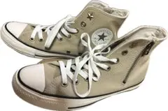 CONVERSE ALL STAR ベージュ スニーカー サイドジッパー