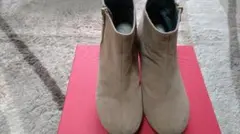 Oriental Traffic ベージュスエードブーツ