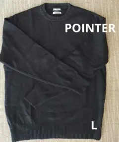 POINTER wool100% メンズセーター Lサイズ