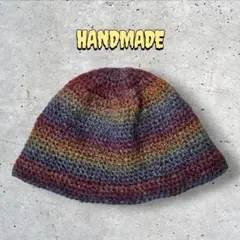 <<HANDMADE>>ユニセックス メンズ レディース　グラデーションビーニー