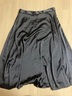 【美品】ロングスカート 黒(ブラック) GU