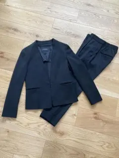 グリーンレーベルリラクシング　ノーカラー　スーツ　パンツ　セットアップ