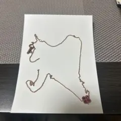 K10 ピンクゴールド フラワーモチーフ ネックレス　チェーン切れてます。