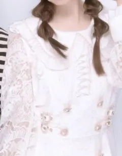 LIZLISA シアーチェックフレアセットアップ ホワイト 白 - メルカリ