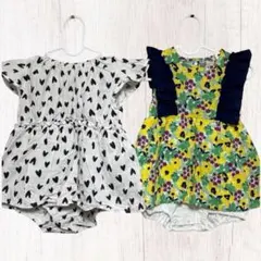 ⭐️美品⭐️ブリーズ・アプレレクール・ワンピース風ロンパース・80cm・送料込み