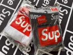 【新品未使用】 SUPREME ボクサーパンツ Sサイズ 黒 + 白 各1枚