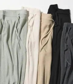 UNIQLOウォッシャブルニットリブパンツ