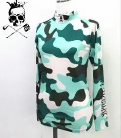 レディース バーディーハント ゴルフ 長袖インナーシャツ 迷彩柄 M