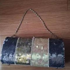 スパンコール クラッチバッグ