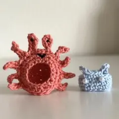 赤ちゃん　ハンドメイド　着せ替え　お洋服　ミニチュアドール服　かに